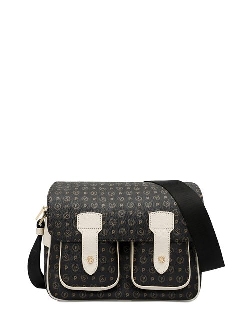 Borsa Messenger Heritage Logo Classic Nero/avorio POLLINI | TE8421PP04Q11/00C